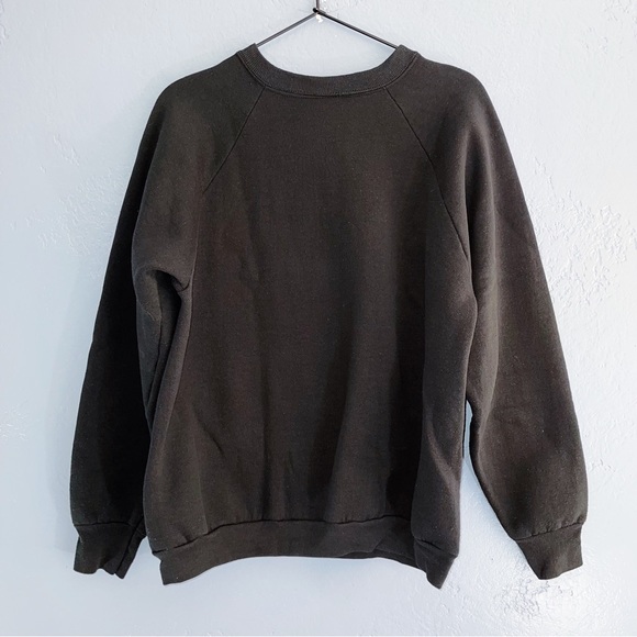 1990s Sports Team Black Tiger Crewneck Sweater Large made in USA - Picture 2 of 4